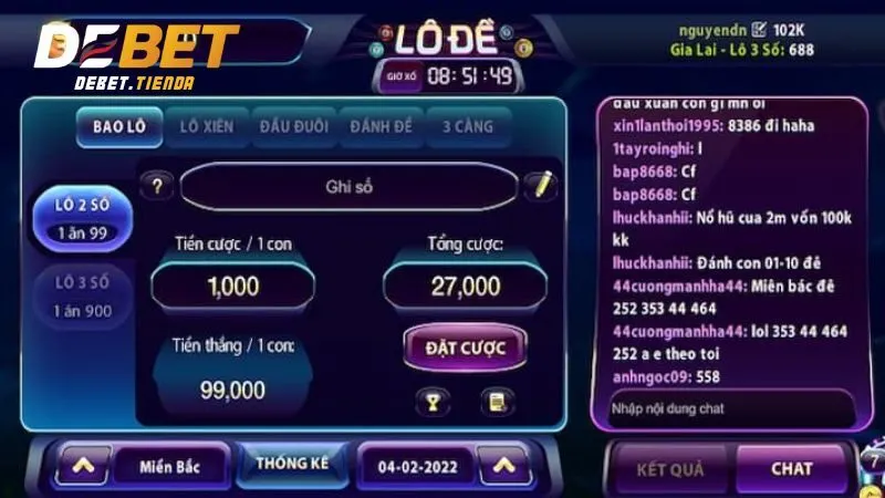 Xem mẹo trên trang Debet