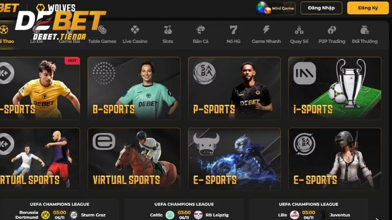 Cá cược bóng đá ảo tại Debet
