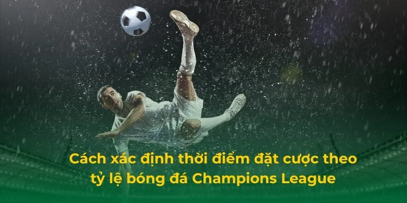 Cách xác định thời điểm đặt cược theo tỷ lệ bóng đá Champions League